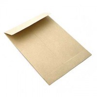 Plic B4 cu burduf, 110gr, kraft, siliconic, set 50 buc