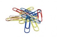 Agrafe plastic color 50 bucati/ cutie