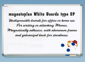 Whiteboard magnetic economic 90 x 60 cm, rama aluminiu