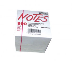 Rezerva bloc notite alb, 900 de file, 90 x 90mm