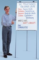 Flipchart JUNIOR cu picior mobil,  70 x 100 cm,