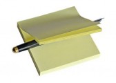 Notes autoadeziv, 75 x 50 mm, galben
