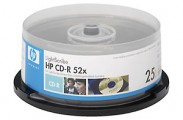 HP CD-R LightScribe v1.2, 52X, 700MB/80 min, 25buc / cake box