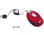 Mouse LG 3D310, USB, retractable cable