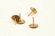 Pioneze metalice aurii, 200 buc/ cutie
