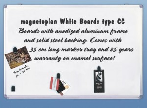 Whiteboard magnetic 45 x 60 cm, rama aluminiu